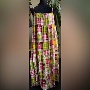 Forever 21 Plaid Patchwork Dress